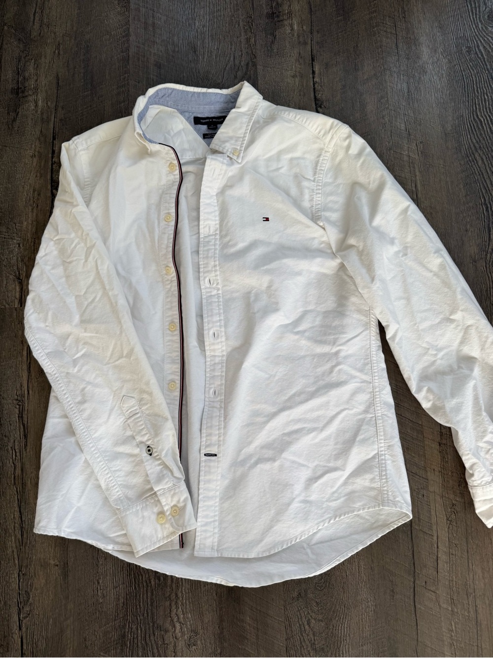 Tommy Hilfiger White Button Front Shirt